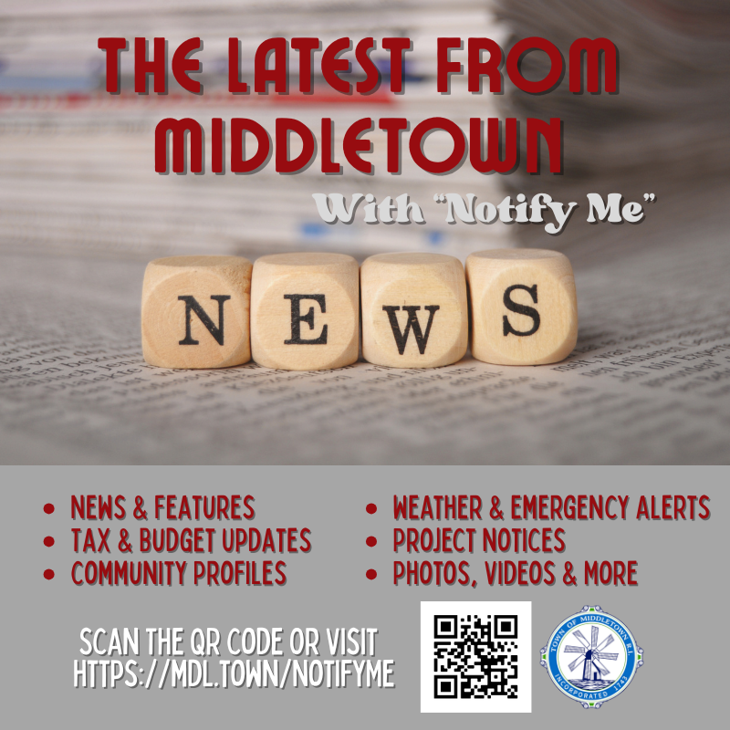 Notify Me Graphic With Red Lettering 4626